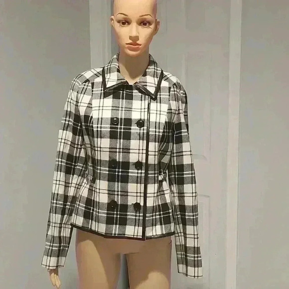 Louben plaid vintage wool jacket - Picture 1 of 5